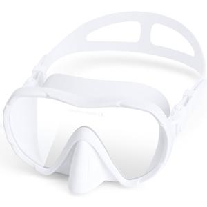 Adult Swim Goggles with Nose Cover, Wide View Diving Mask No Leak Swimming Goggles for Men Women Youth