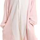 ATOZ Onesie for Kids, Animal Pajamas Halloween Cosplay Costume for Girls Boys (Pink)