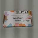 Red Tall Taper Candles Stick Dripless Unscented Dinner Spiral Candle for Holiday Wedding Party Wax Unscented Dinner Candle Dripless,Christmas Gift H 10 Inch, 4pcsRed-C