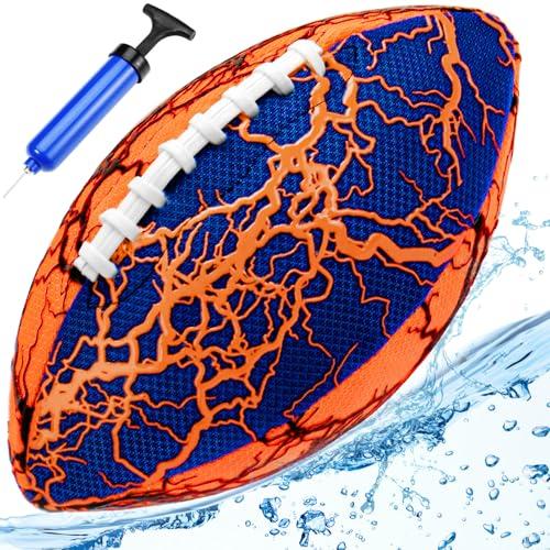 Jasonwell Waterproof Football Pool Toys - Strong Grip Soft Football for All-Weather Play Pool Games Beach Toys Water Footballs Outdoor Sports Toy Christmas Birthday Gifts for Kids Boys Teens Adults