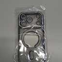 Magnetic Case for iPhone 17 Pro 6.3"[Compatible with MagSafe] with Sparkle Diamond Camera Protection Shockproof Clear Cute Glitter Bling Phone Case for iPhone 17 Pro,Black