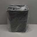 Small Bathroom Trash Can with Lid Soft Close, 10 Liter/2.6 Gallon Slim Garbage Can-Metal Step and Press top Lid, Mini Modern Waste Basket for Toilet, Office, Bedroom,Dorm,Dark Gray