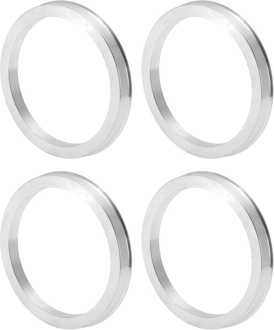 Car Wheel Hub Centric Rings OD 93.1mm to ID 78.1mm Wheels Center Shaft Shock Absorbing Hubrings Aluminum Alloy Silver Tone Durable