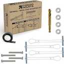 CondoMounts MSK9010 Steel Stud TV Mounting Kit | Wall Mount VESA Mount Screws, Anchors & Titanium Drill Bit | Heavy Duty TV Mounting Hardware Kit Supports 200lbs