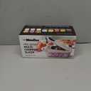 Mueller Pro-Series 10-in-1, 8 Blade Vegetable Chopper, Onion Mincer, Cutter, Dicer, Egg Slicer with Container, French Fry Cutter Potatoe Slicer, Home Essentials & Kitchen Gadgets, Salad Chopper (8 Blade, White Sand/Gray)