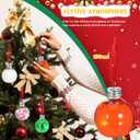 DECHOUS 10Pcs Christmas Ornament Drink Balls: Fillable Christmas Booze Balls 5 oz Clear Plastic Shot Glass Ornaments for Xmas Party Holiday Decoration