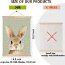 You found a duck Cute Rabbit Wall Art Decor, Nordic Woodland Animal Wall Hanging Decor for Nursery,Classroom, Playroom, Soft Neutral Bunny Poster for Toddler Bedroom,Easter Bunny Decor 14x18.5Inch