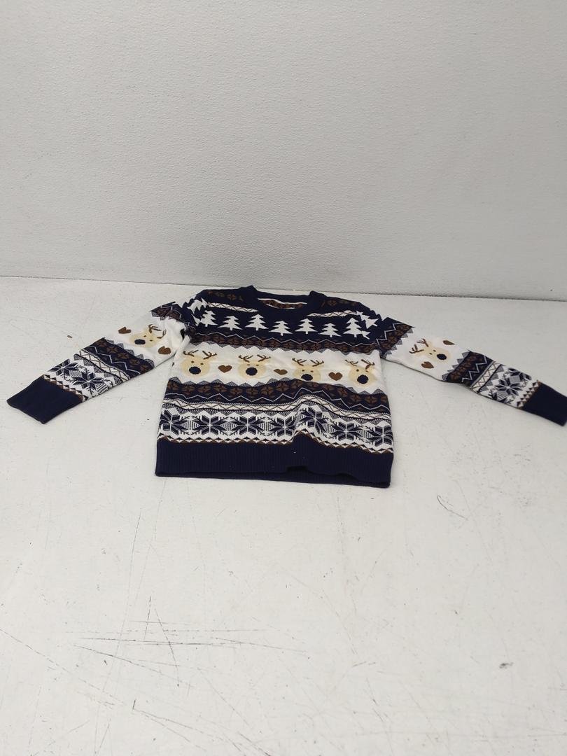 Toddle Baby Girl Boy Christmas Outfit Baby Girl Boy Christmas Sweater Sweatshirt Warm Crewneck Winter Clothes Navy Blue 6 Y