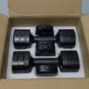 Adjustable Dumbbell Set of 2, Adjustable Weight set, Anti-slip Handle, 4 in 1 Free Weights Dumbbells Set for women at home, 2.2lb, 3.3lb, 4.4lb, 5.5lb, for Home, Office, Gym Exercise Training (Black)