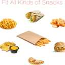 100-pack 5x7 Inches Natural Kraft Paper Bags for Bakery Cookies Treats Snacks Sandwiches Popcorn Small Gift bag