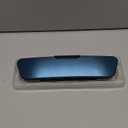 LivTee Anti Glare Rear View Mirror, Universal 12'' (305mm), Wide Angle Panoramic Convex Rearview Mirror, Clip-on to Original to Eliminate Blind Spot and Antiglare for Cars SUV Trucks