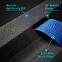 Toe Knee Crawler Knee Pads for Attic Work with Free Gloves 60 High-Density Foam Shin Protection, Non-Slip Wide Straps, Lightweight Crawling Gear for Construction, Insulation & Flooring