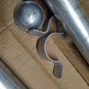 24 in Added Height Post Extenders for 2-3/8 in OD Metal Posts, 2-Pack