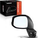 A-Premium Driver Side Power Door Mirror Compatible with Honda Civic 2012 2013 - Non-Heated Manual Folding Black Outside Rear View Mirror