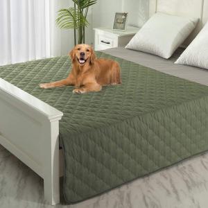 SPXTEX Dog Bed Cover Washable Pee Pads Dog Blankets for Puppy Large Dog Cat,Sofa Reversible Changing Pad Reusable 1 Piece68"x82",Amy Green