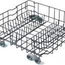 WD28X25960 Dishwasher Lower Rack Replacement Parts for GE Lower Dishrack Drawer Tray Rack 21.8 x 20.6 x 7.3 GE PDW7880G00SS GDWT368V55SS Profile Dishwasher Bottom Dish Rack Assembly 1 Pcs
