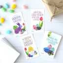 Nerdy Words Mini Easter Gift Tags (Wallet-Sized Cards with Tiny Envelopes) for Family Friends and Classroom Handouts (Set of 32)