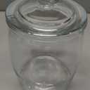 Half Gallon Glass Cookie Jars with Airtight Lids - Big Food Storage Containers for Kitchen Pantry - Dog Treats, Flour, Sugar, Biscotti, & Candy - 64oz Canisters Pack of 2