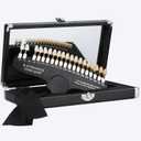 Dental Shade Guide Professional 3D R-20 Tooth Whitening Shade Chart with 20 Colors Teeth Shade Guide with Mirror