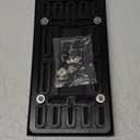 XCLPF Front License Plate Bracket, No Drill License Plate Holder, License Plate Mounting kit, Universal Bumper Car Frame Mount Adapter, Black License Plate Frames with Screw Cap, Cable Ties