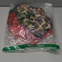 Chunful 3 Pcs Happy Birthday Party Decorations Arch Cover Cheetah Print Birthday Decor Photo Background 2-Sided Round Top Leopard Backdrop Arch Cover 6 ft/5 ft/4 ft (Red-Black)