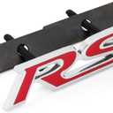 Grille Rs with Decal Rs Emblem Badge 3D Logo Allloy for Camaro Gm Series Red