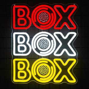 Box Formula 1 Neon Sign Race Car Neon Light for Room Decor Racing Light Signs for Garage Man Cave Office and Sports Bar Decor Ideal Birthday Party Gift for Formula 1 Fans (12.2 * 15inch)
