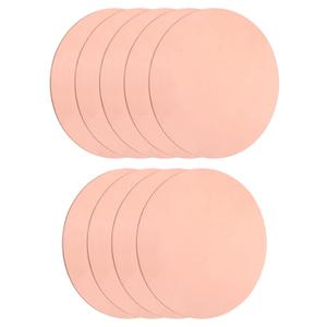 uxcell 9Pcs T2 Copper Round Plates, 0.03" Thick, 2" Dia, Set of 9 Pure Copper Metal Sheets for DIY Crafts & Metal Stamping