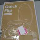Jool Baby Quick Flip Toilet Seat with Built-in Potty & Splash Guard for Toddler Training, Slow Close (Elongated)