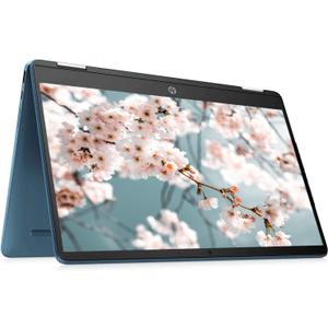 HP 2023 Convertible 2-in-1 Chromebook Laptop, 14" HD IPS Touchscreen, Intel Celeron Processor up to 2.60GHz, 4GB Ram, 64GB SSD, 4K Graphics, Super-Fast 6th Gen WiFi, Chrome OS, Dale Blue