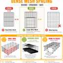 Guinea Pig Cages DIY Small Animal Playpen with Waterproof Liner, Expandable Cage for Guinea Pigs, Metal Wire Yard Fence Rabbit Cage