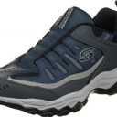 Skechers Men's After Burn M Fit - Wonted Slip-On Trainer (11, Navy/Gray)