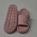 Sandals for Girls and Boys,Mens Slippers Sandals for Women,EVA Anti-Slip Indoor & Outdoor Kids Slippers Smile Face Open Toe Spa Bath Pool Gym House Casual Shower Shoes (6.5-7.5 Women/5-6 Men, Pink-rabbit)