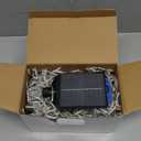 Solar Christmas Lights Outdoor 640LED 16Ft+60Ft, Color Changing Solar Icicle Lights Waterproof with 13 Modes Rechargeable for Outside Roof Fence Christmas Decorations (Warm White to Multicolor)