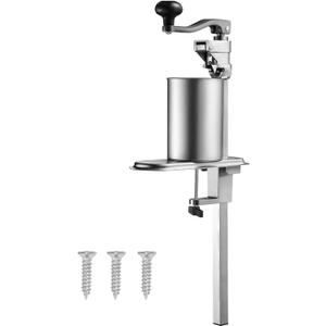 VEVOR Commercial Can Opener, Heavy-Duty Manual Tabletop Cans Opener for Cans Up to 11.8 in Height, Height-Adjustable Can Openers Fixed with Screws & Table Clamp, for Restaurant, Hotel, and Food Store (9.96 x 4.45 x 29.21 in)