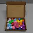 40 Pcs Brain Stress Ball 1.6" Colorful Mini Brain Stress Ball Bulk PU Hand Muscle Exercise Pressure Prop Improve Grip Strength Object Recognition Prop Mold Birthday Party Favors Christmas Fun Gift