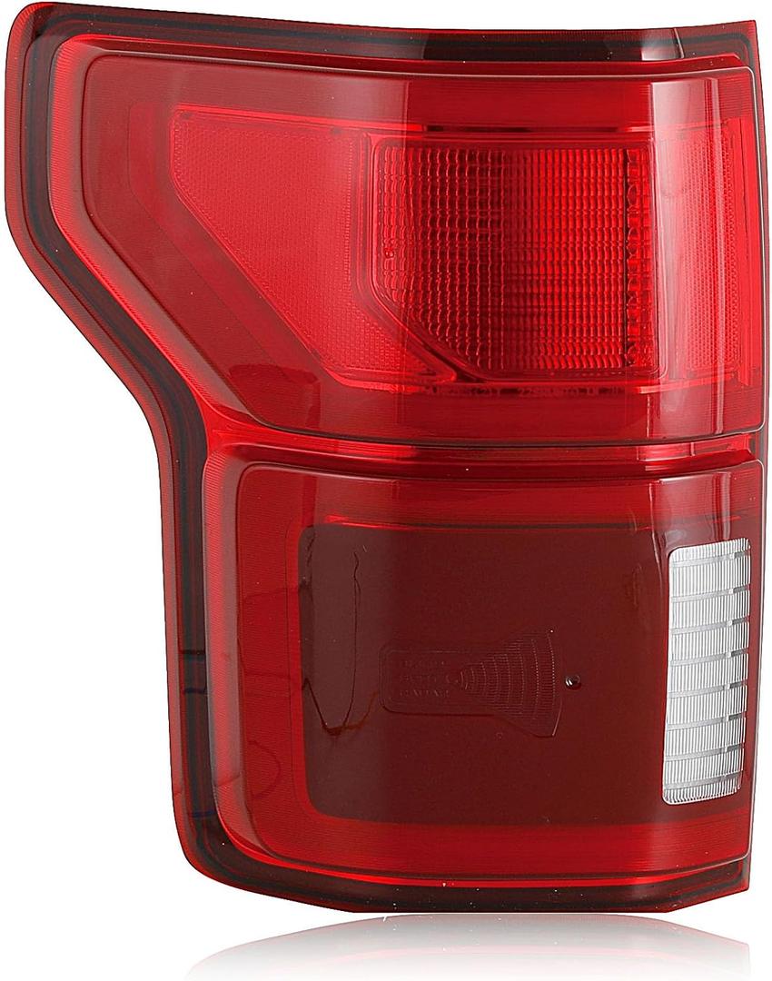 LED Tail Lights Assembly Compatible With 2018 2019 2020 Ford F150 F-150 XL XLT Red Rear Brake Lamp Signal with Blind Spot Module Not Included Left Driver Side KL3Z13405B LH 17-19 F150 Red LED