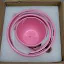 Pink Ceramic Flower Pots,Indoor Decorative Plant Pots Set of 3-4"+5"+6" Inch Small Glazed Succulent Planters with Drainage Hole,Modern Garden Pots with Saucer