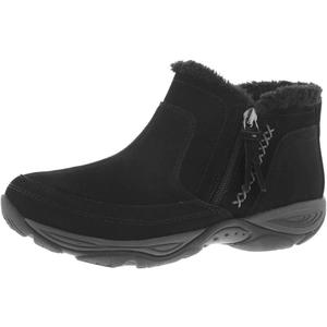 Easy Spirit Women's Epic Bootie, Size: 9.5, Color: Black-suede