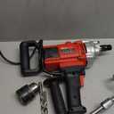 Drill Mixer Set, Electric Corded Mixing Drill Machine with 2 Mixing Paddles, Variable Speeds Concrete Mud Mixer for Drilling and Mixing