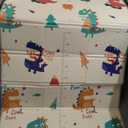 Baby Play Mat, 74 x 50 Inch Play Mat Perfect for Use Baby Playpen, Foldable Baby Foam Playmat for Floor, Portable Waterproof Activity PlayMats for Babies, Infants and Toddlers (Beige)