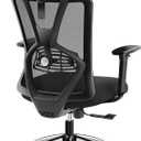 Ticova Ergonomic Office Chair - High Back Desk Chair with Adjustable Lumbar Support & 3D Armrest - 130°Reclining & Rocking Mesh ComputerChair with Thick Seat Cushion & Rotatable Headrest