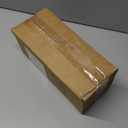 Delamu Handwoven Synthetic Rattan Cable Management Box, Flat Weave Desk Organizer with Wire Management, Multi Purpose Cord Hider Box, 12.5" Lx 5.3" Wx 5.3" H, Natural & White