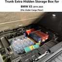 Trunk Organizer compatible with BMW X5, Insert Cargo Bins Rear Hatch Storage Box fits X5 2019-2025
