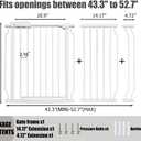 Extra Wide Baby Gate 48-52.7 Inch Safety Child & Dog Gate Pressure Mounted