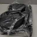 LASZOLA 4 Tiered Folding Plant Stand Indoor for Multiple Large Planter, Tall Heavy Duty Adjustable Rack with Rust Proof Plastic Shelving, Sturdy Vertical Tree Organizer for Narrow Inside Floor, Black