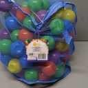 Sunny Days Entertainment 100 Count Multi Colored Play Balls  Phthalate and BPA Free Non-Toxic Crush Proof Plastic Ball Pack - Balls for Toddler Ball Pit in Reusable Storage Bag with Zipper