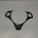 Compatible,  Car Interior Steering Wheel Panel Switch Button Carbon Fiber Texture Cover Decor(Carbon Texture)