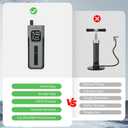 Mini Bike Tire Pump,150PSI Electric Bicycle Pump with Digital Gauge