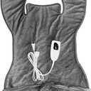 ZTBH Portable Blanket Warm Heated Blanket, 94X56CM Soft Microwave Neck Shoulder Wrap Heating Pad Blanket